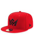 CrownMinded Scarlet Red On Black 59Fifty Fitted