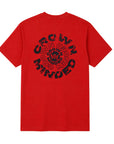 CrownMinded Twin Shot Spiral Graphic Tee - Red