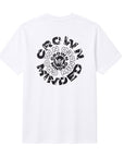 CrownMinded Twin Shot Spiral Graphic Tee - White
