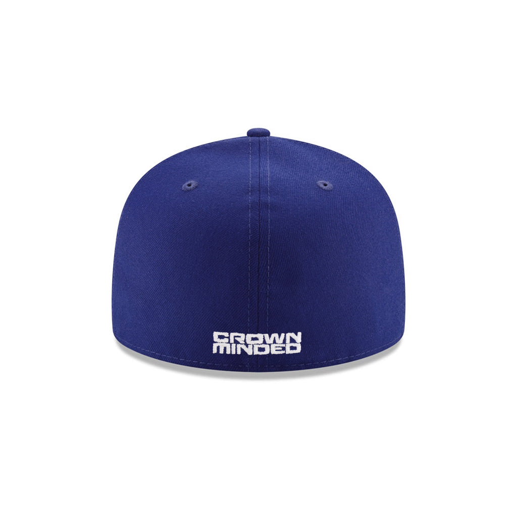 CrownMinded Royal Blue On White Established 2005 SP 59Fifty Fitted