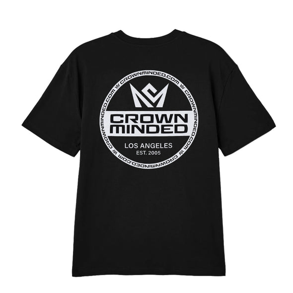 CrownMinded Twin Shot Established Black Tee