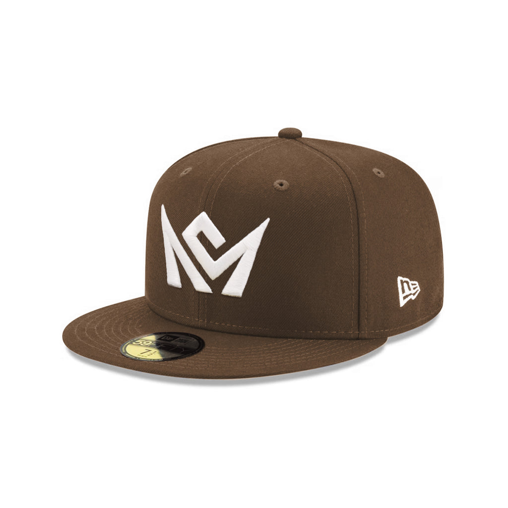 CrownMinded Walnut Brown On White 59Fifty Fitted