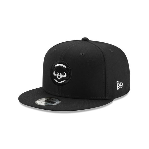 Chicago Cubs Black on White 9Fifty Snapback