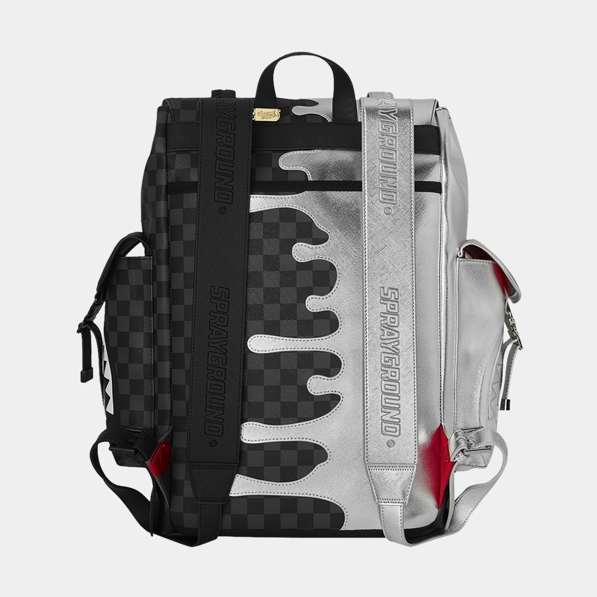 SprayGround Silver Side Drip Monte Carlo Backpack
