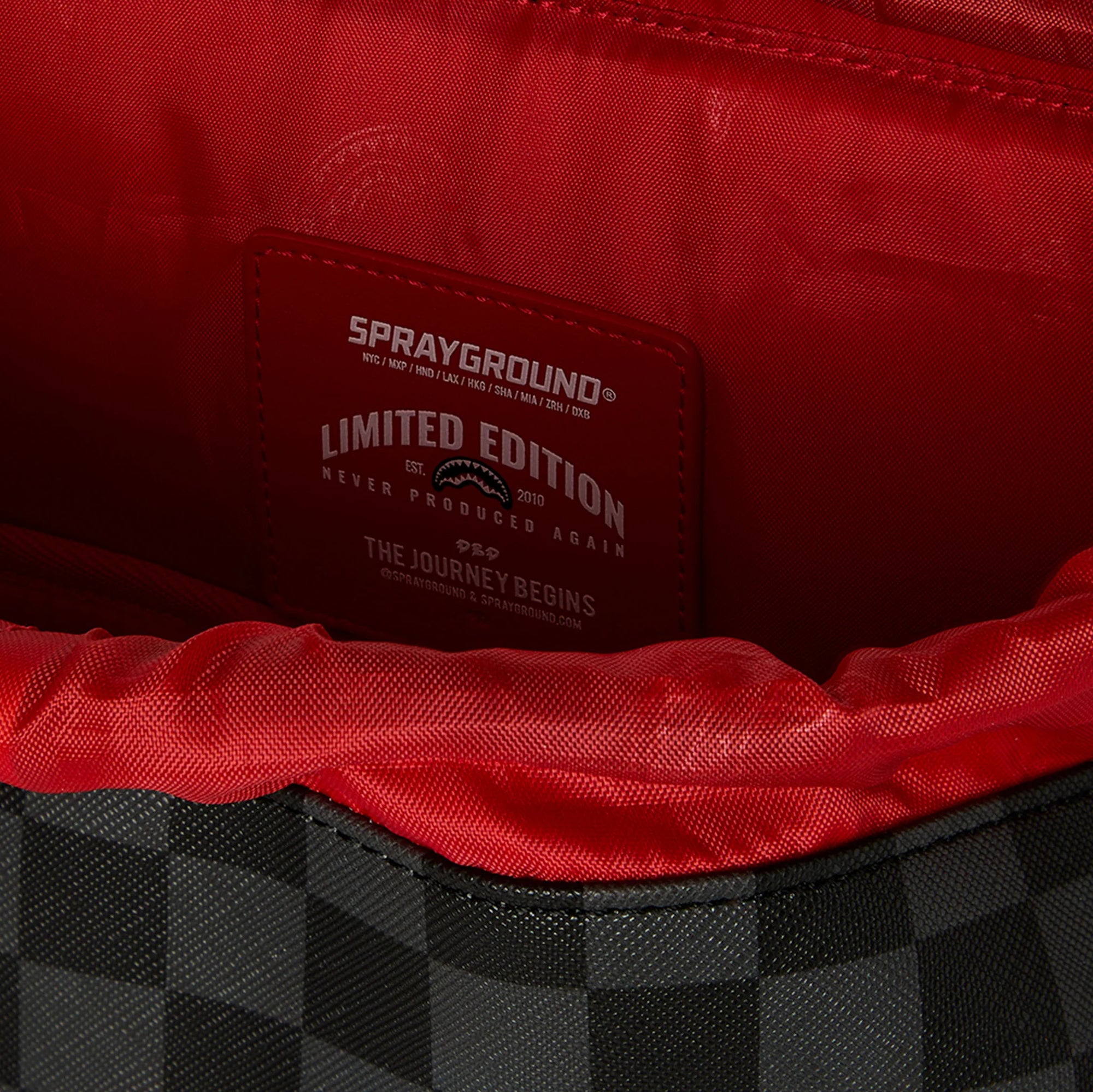 SprayGround Silver Side Drip Monte Carlo Backpack