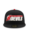 New Jersey Devils Wordmark 25th Anniversary SP NHL Black 59Fifty Fitted
