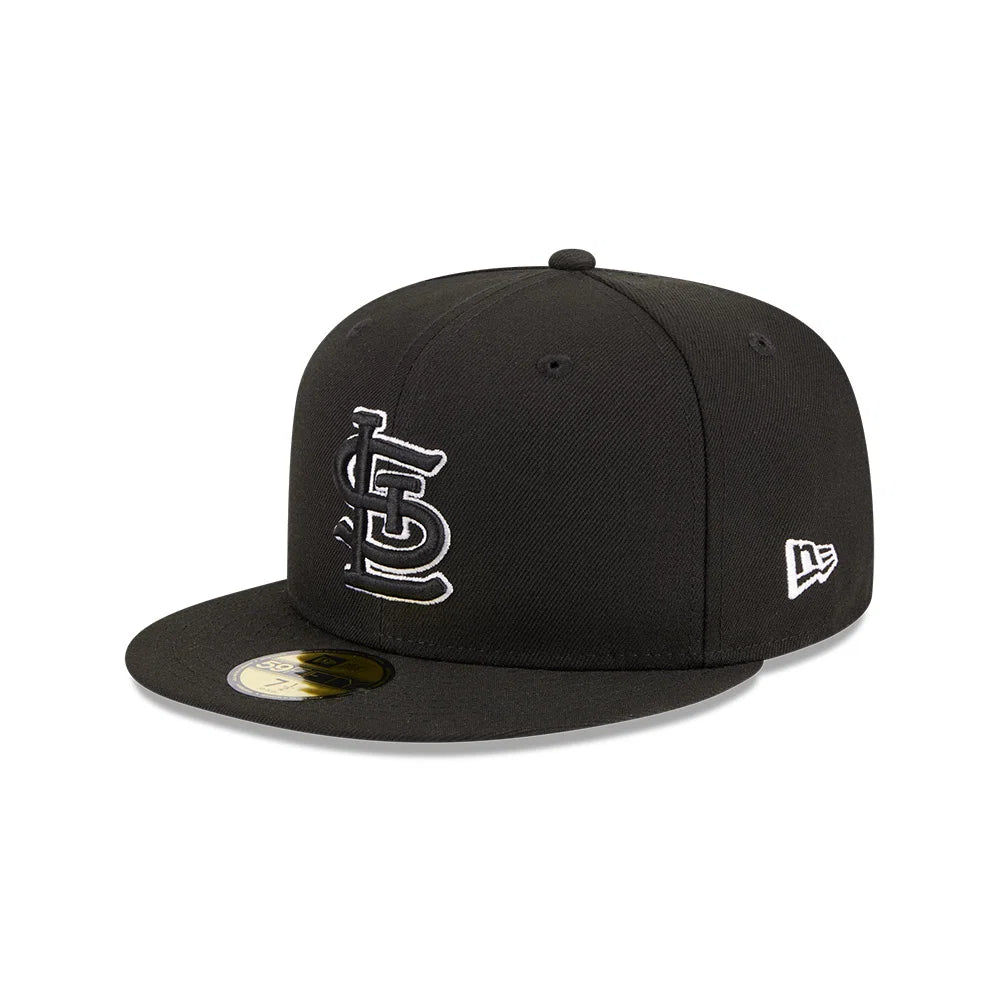 St. Louis Cardinals Black White 2006 World Series Side Patch 59Fifty Fitted