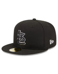 St. Louis Cardinals Black White 2006 World Series Side Patch 59Fifty Fitted