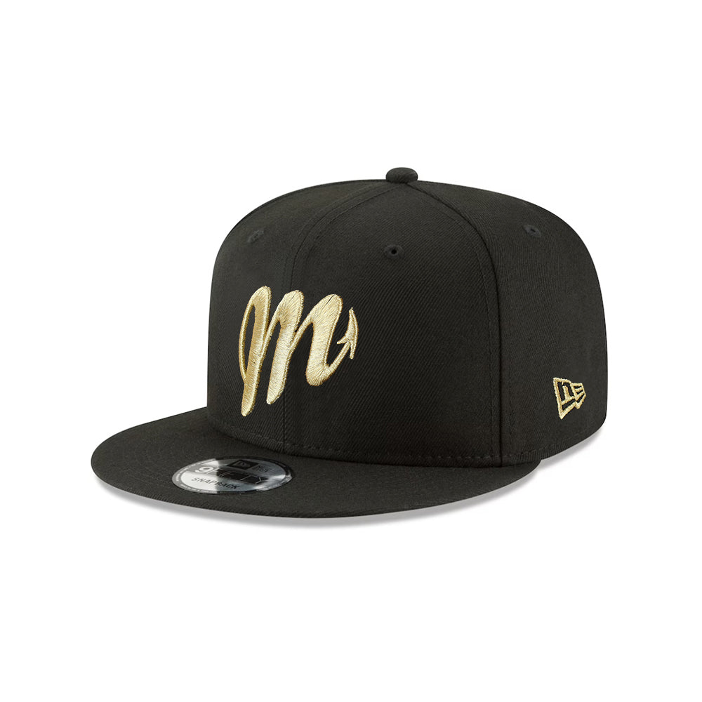 Diablos Rojos Del Mexico Black Gold 9Fifty Snapback – CROWN MINDED