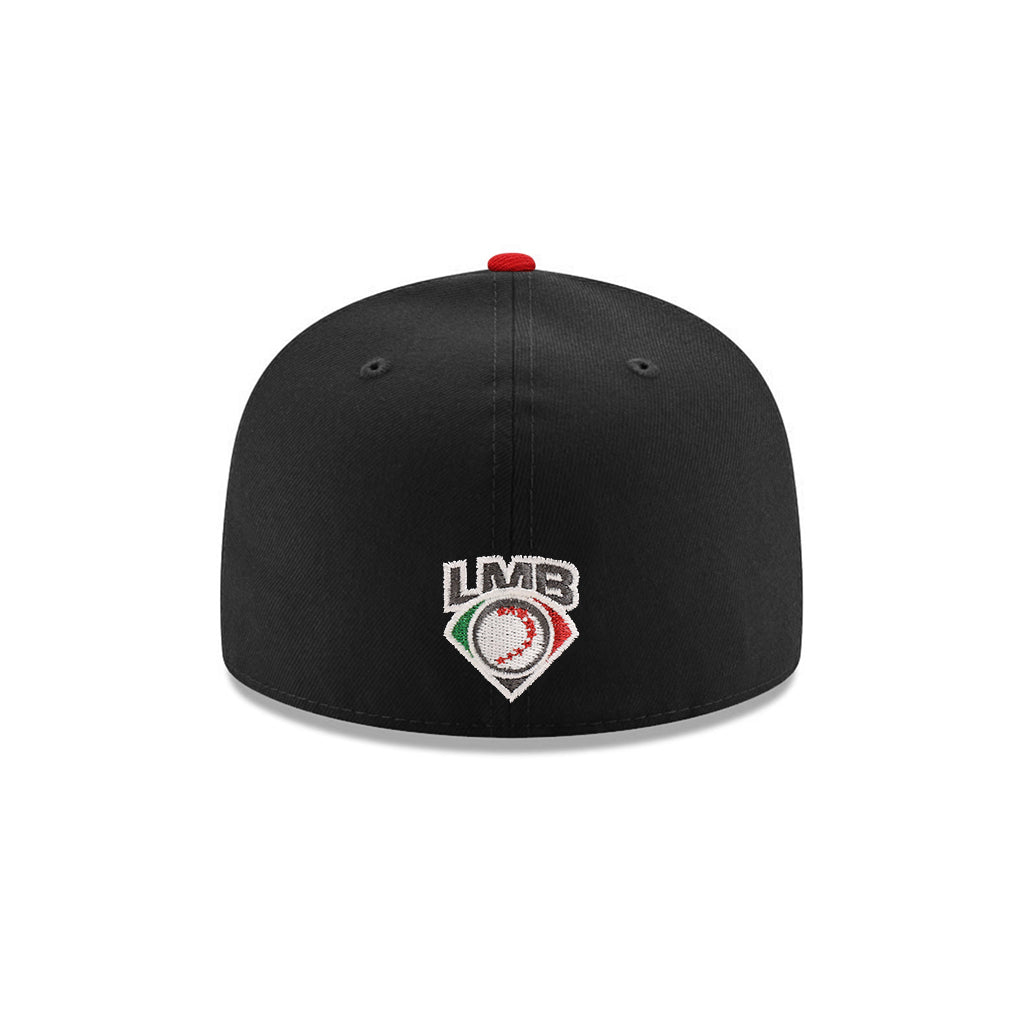 Diablos Rojos Del Mexico Club De Beisbol Black Mexico Flag SP 59Fifty Fitted