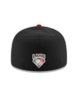 Diablos Rojos Del Mexico Club De Beisbol Black Mexico Flag SP 59Fifty Fitted
