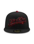 Diablos Rojos Del Mexico Club De Beisbol Black Mexico Flag SP 59Fifty Fitted