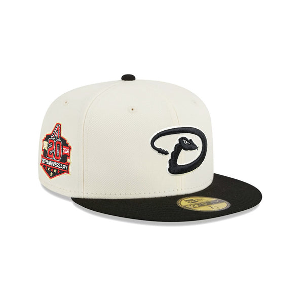 Arizona Diamondbacks Chrome Black 2 Tone 20th Anniversary SP 59Fifty Fitted