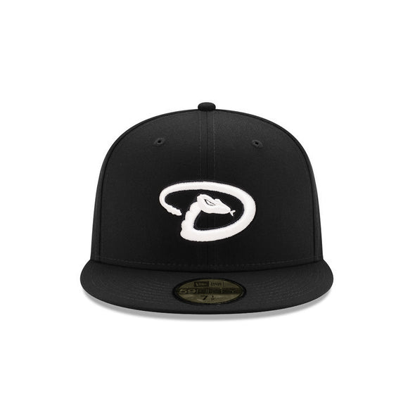 Arizona Diamondbacks Black on White 59Fifty Fitted