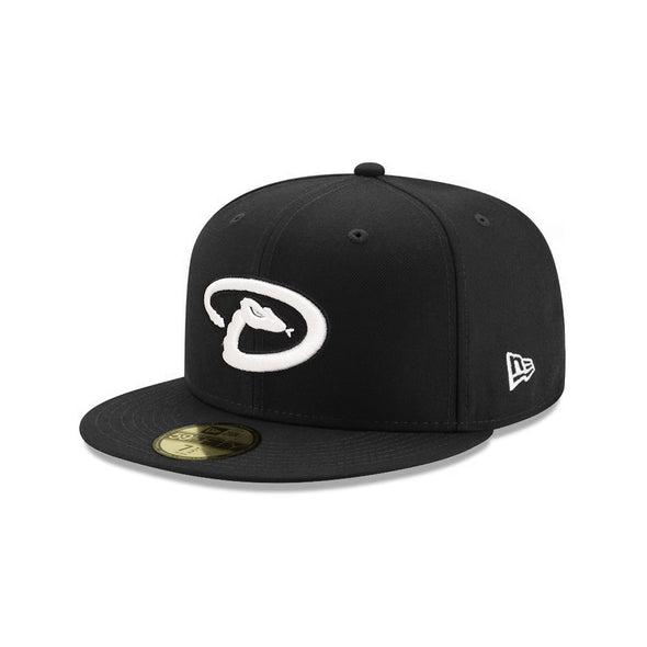 Arizona Diamondbacks Black on White 59Fifty Fitted