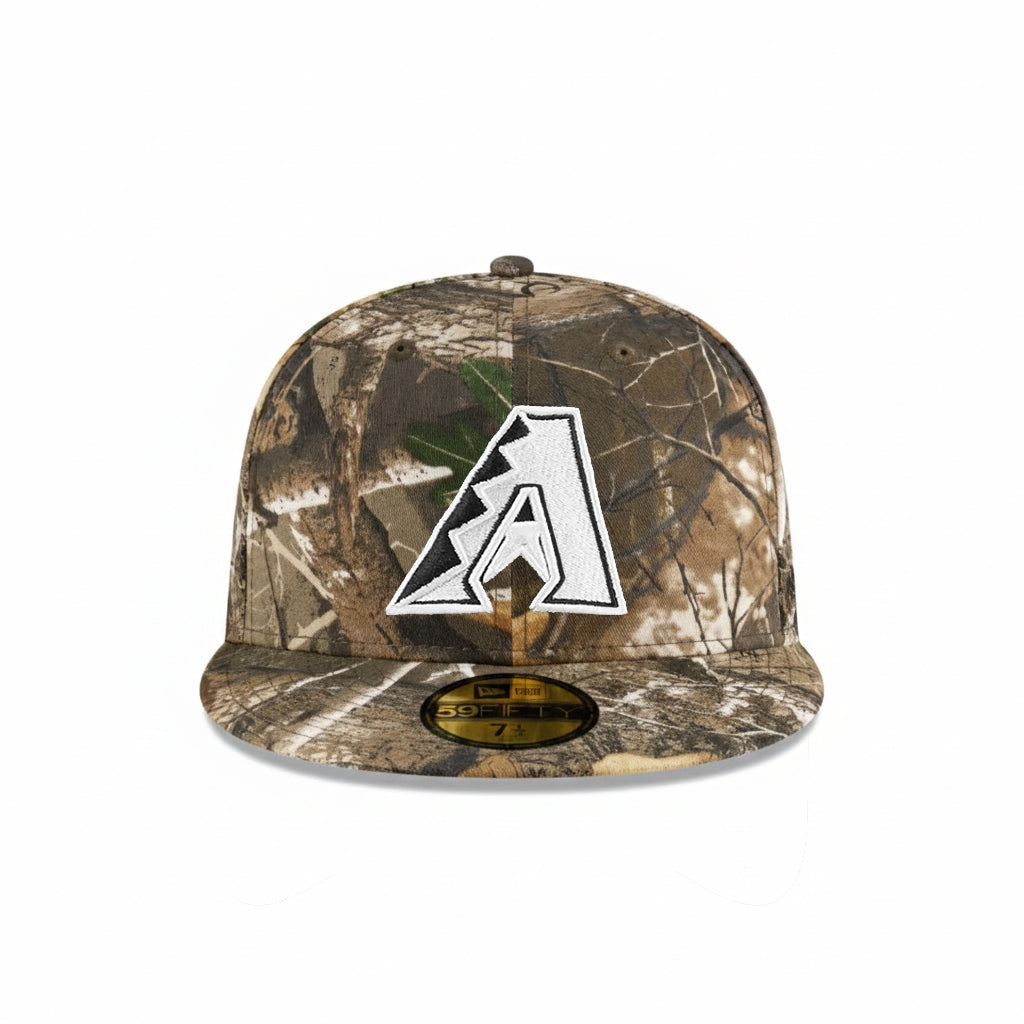 Arizona Diamondbacks Real Tree On White 59Fifty Fitted