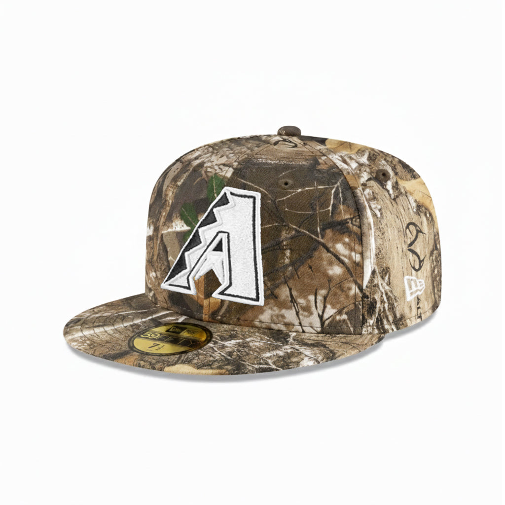 Arizona Diamondbacks Real Tree On White 59Fifty Fitted
