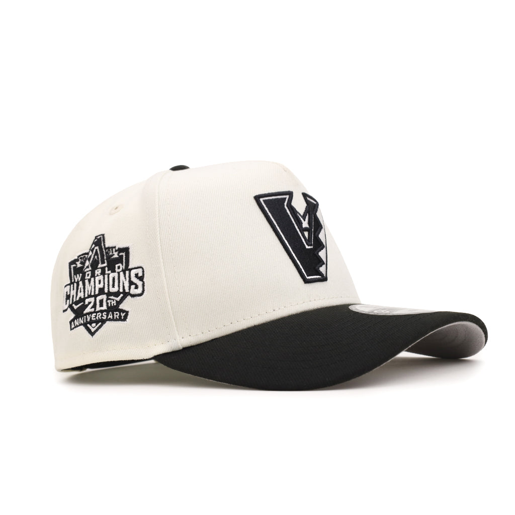 Arizona Diamondbacks Upside Down Chrome Black 20th Anniversary SP 9Forty A-Frame Snapback