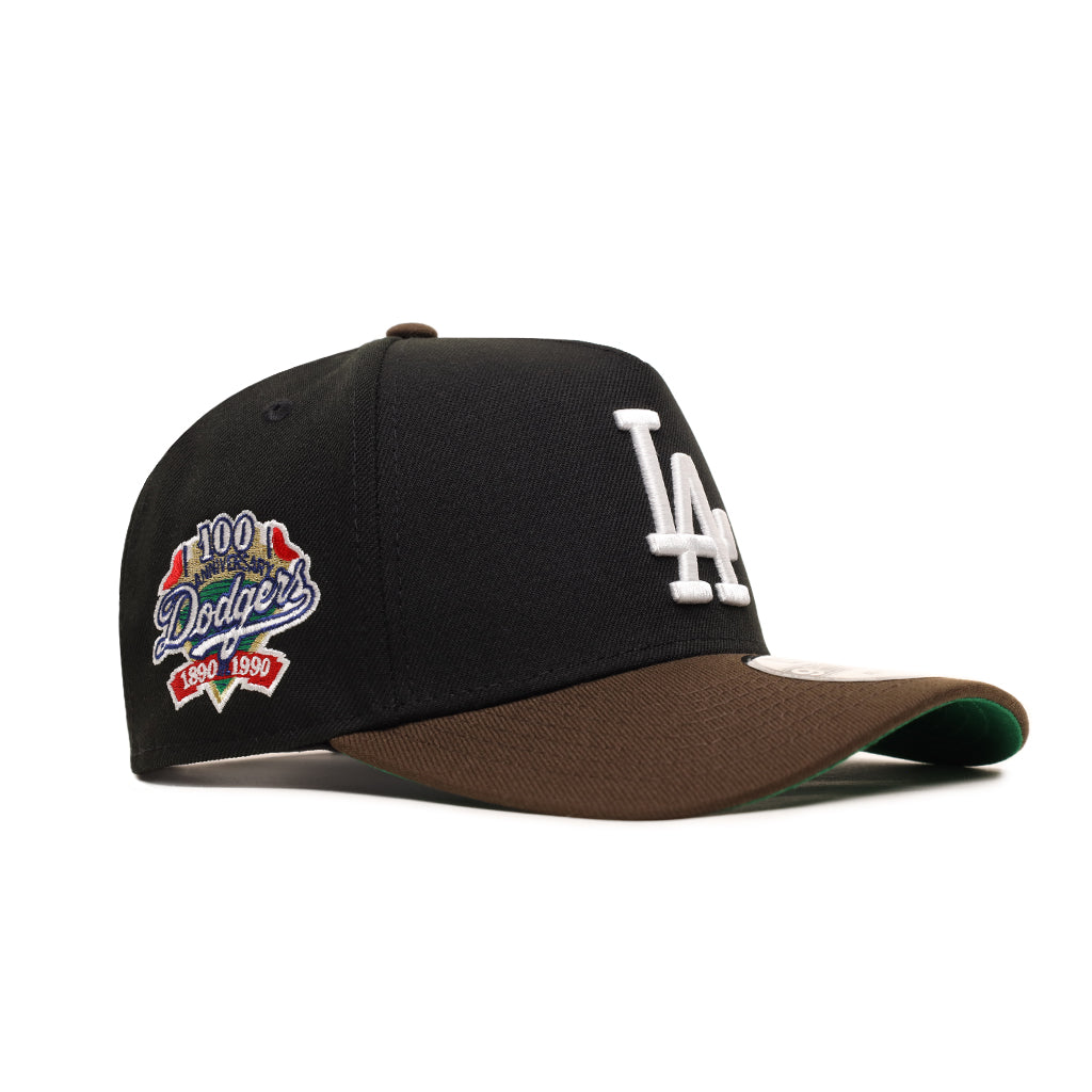 Los Angeles Dodgers Brown Black 2 Tone 100th Anniversary SP 9Forty A-Frame Snapback
