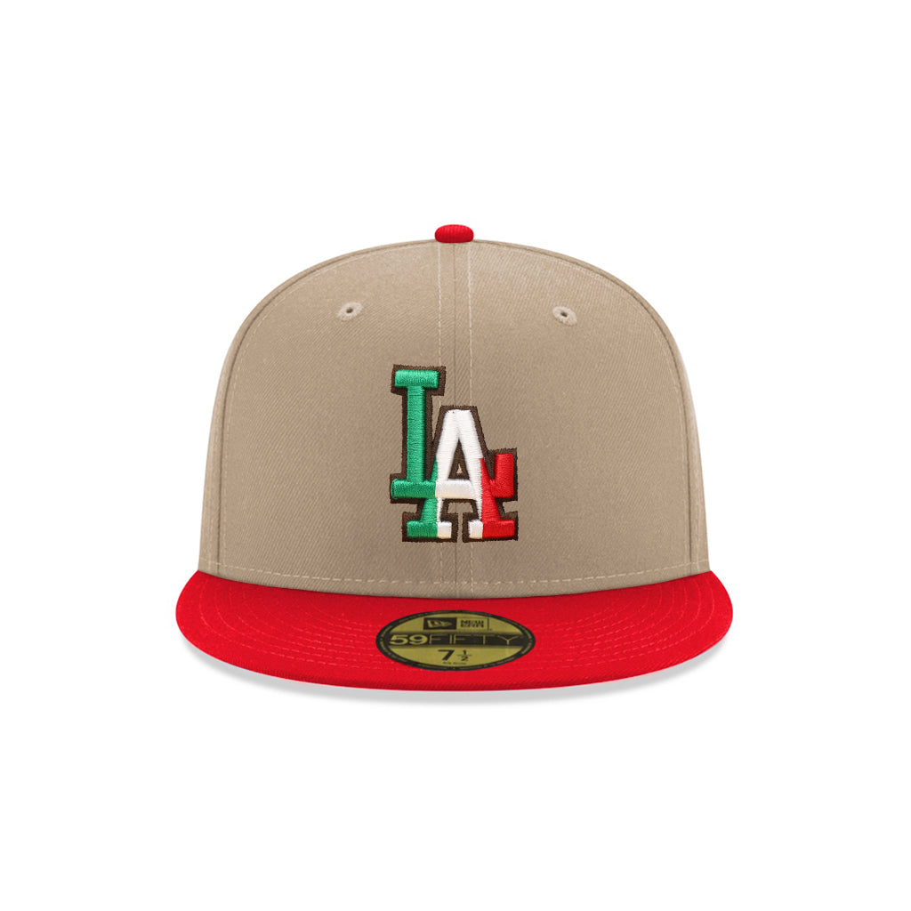 Los Angeles Dodgers X Mexico Camel Red 2 Tone 59Fifty Fitted
