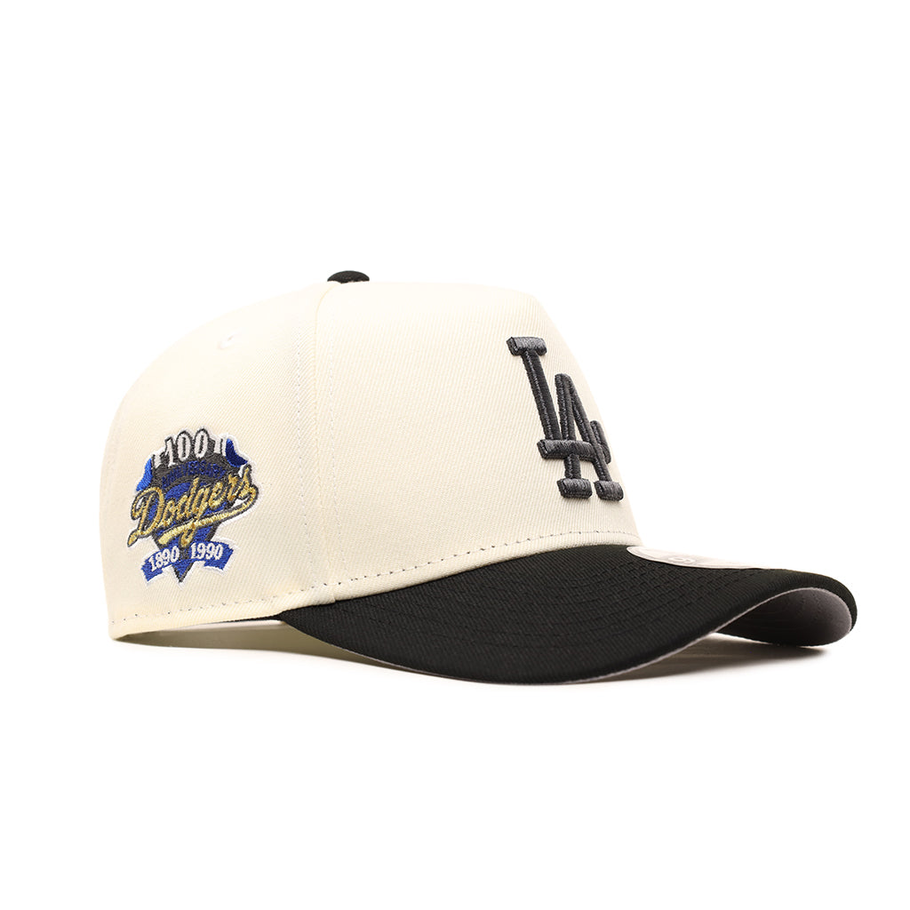 Los Angeles Dodgers Chrome Black 2 Tone 100th Anniversary SP 9Forty A-Frame Snapback