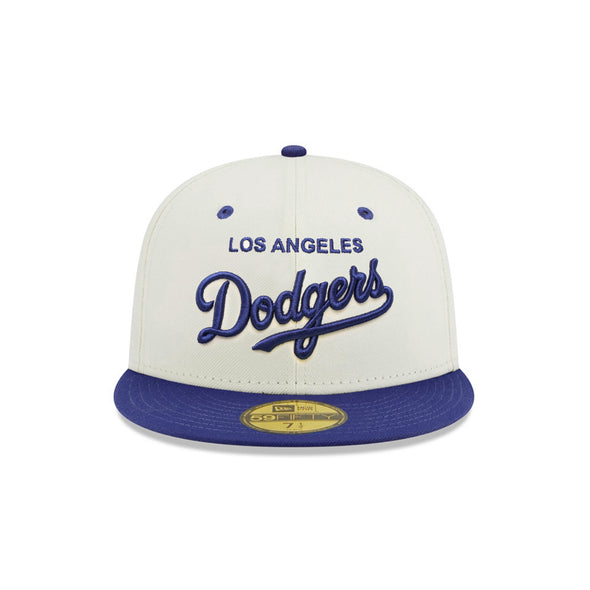 Los Angeles Dodgers Script Chrome Royal 2 Tone Alternate Logo SP 59Fifty Fitted