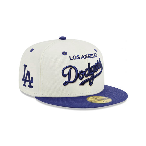 Los Angeles Dodgers Script Chrome Royal 2 Tone Alternate Logo SP 59Fifty Fitted