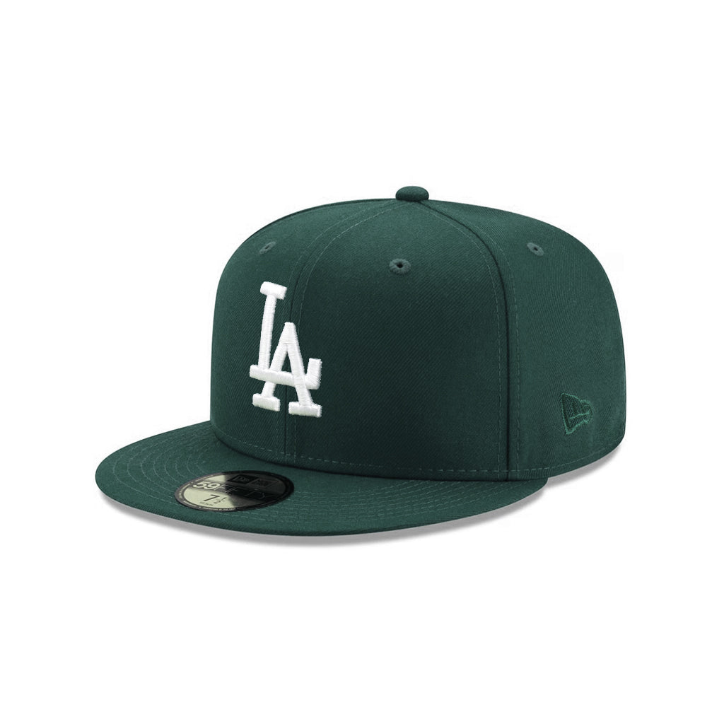 Los Angeles Dodgers Maroon On White 59Fifty Fitted