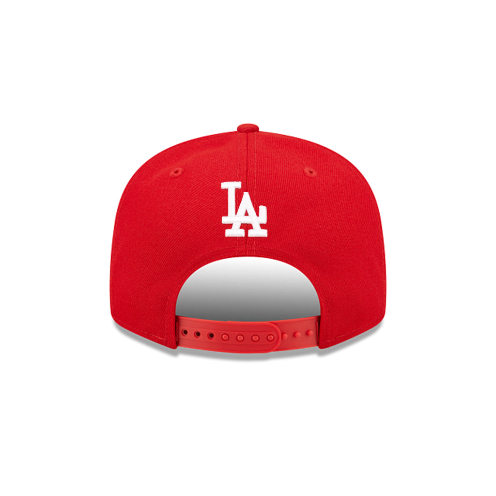 Los Angeles Dodgers Scarlet Red on White 9Fifty Snapback