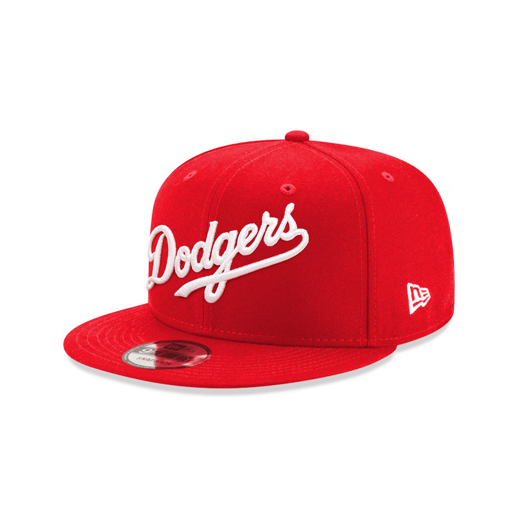 Los Angeles Dodgers Scarlet Red on White 9Fifty Snapback