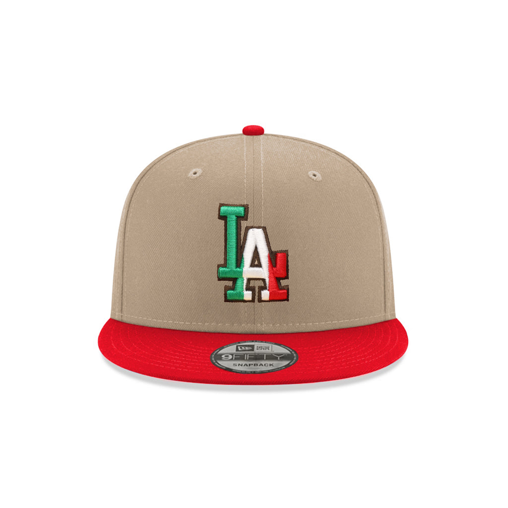 Los Angeles Dodgers X Mexico Camel Red 2 Tone 9Fifty Snapback
