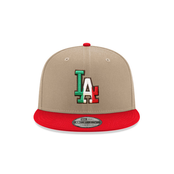 Los Angeles Dodgers X Mexico Camel Red 2 Tone 9Fifty Snapback