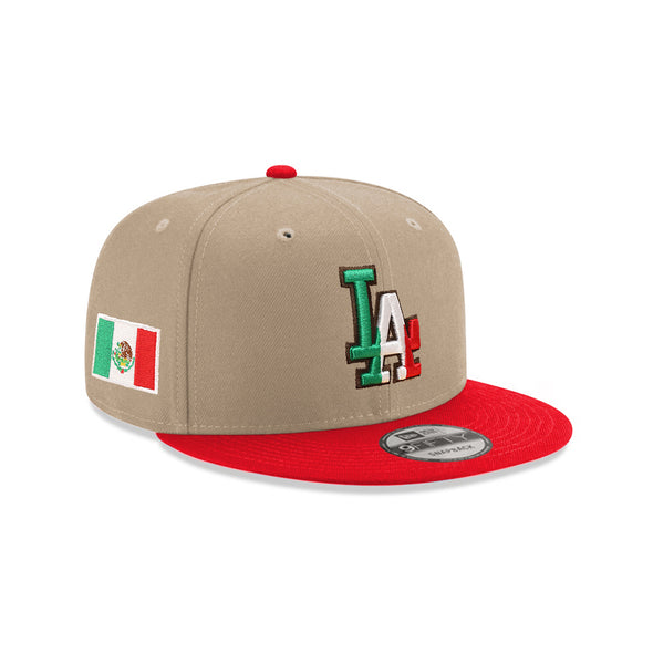 Los Angeles Dodgers X Mexico Camel Red 2 Tone 9Fifty Snapback