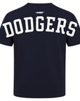 Pro Standard Los Angeles Dodgers Wingspan Drop Shoulder Navy White Tee