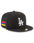 Los Angeles Dodgers Black On White Armenian Flag SP 59Fifty Fitted