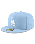 Los Angeles Dodgers Light Blue On White 59Fifty Fitted