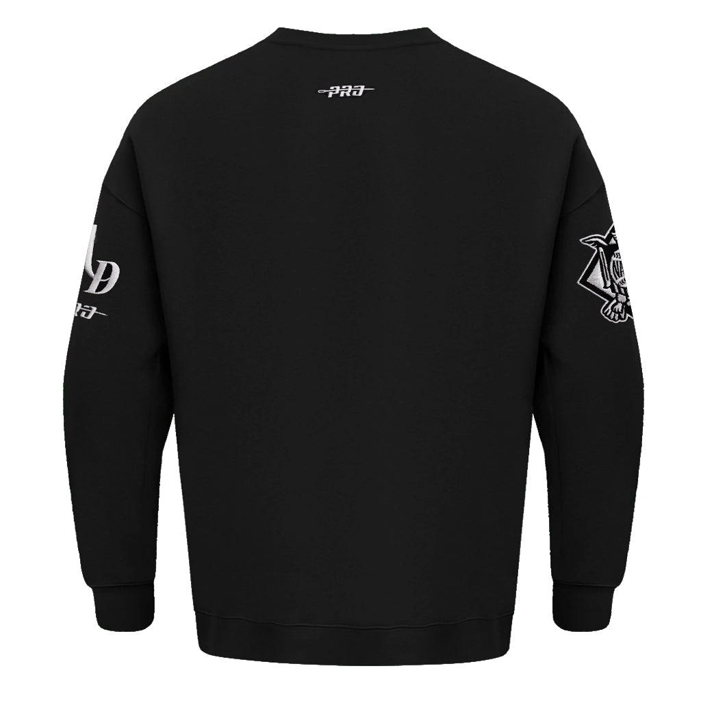 Pro Standard Los Angeles Dodgers Script Winners Circle Drop Shoulder Black Crewneck