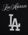 Pro Standard Los Angeles Dodgers Script Winners Circle Drop Shoulder Black Tee