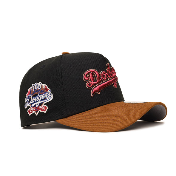 Los Angeles Dodgers Black Peanut 2 Tone 100th Anniversary SP 9Forty A-Frame Snapback