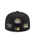 Los Angeles Dodgers Black Gold Velcro All Over Patches 59Fifty Fitted
