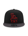 Los Angeles Dodgers Black Graphite Logo Grand MLB Snapback