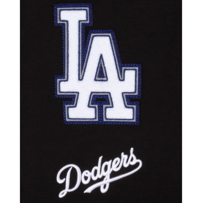 New Era Los Angeles Dodgers Logo Select Black White Crewneck Sweater