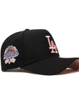 Los Angeles Dodgers Black On Pink 100th Anniversary SP 9Forty A-Frame Snapback