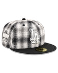 Los Angeles Dodgers Black White Plaid Dodger Stadium 40th Anniversary SP Blue 59Fifty Fitted