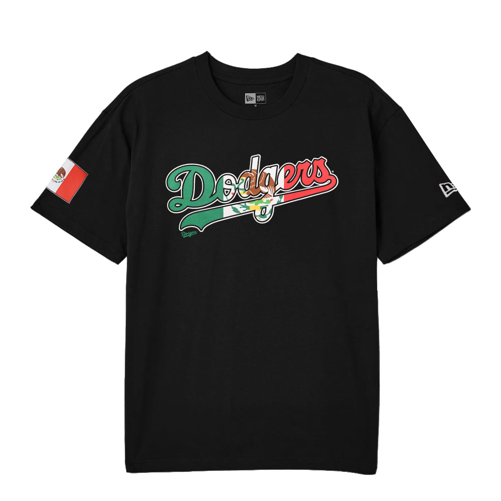 New Era Los Angeles Dodgers Mexico Black Wordmark Tee