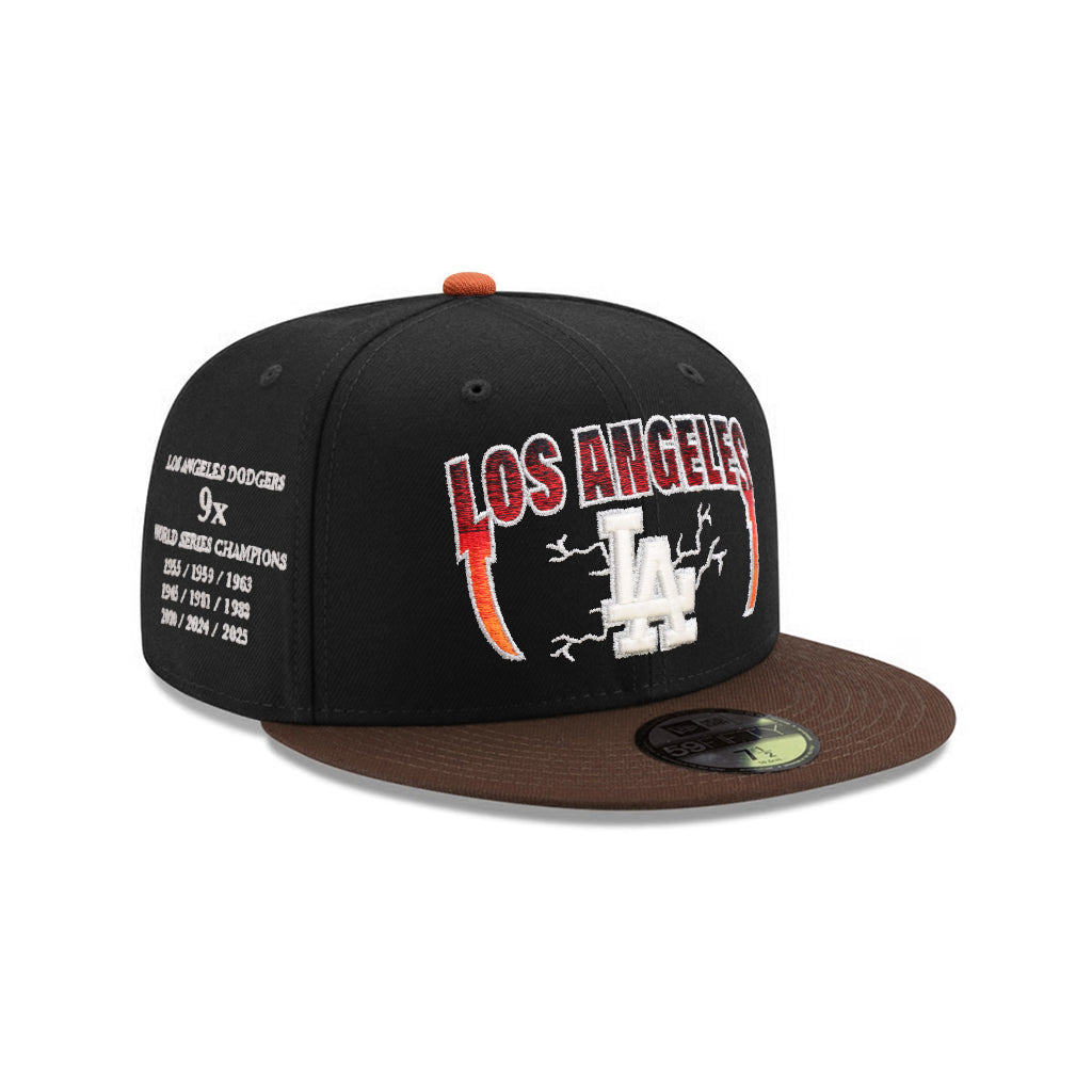 Los Angeles Dodgers Black Walnut 9x World Series Champions SP 59Fifty Fitted