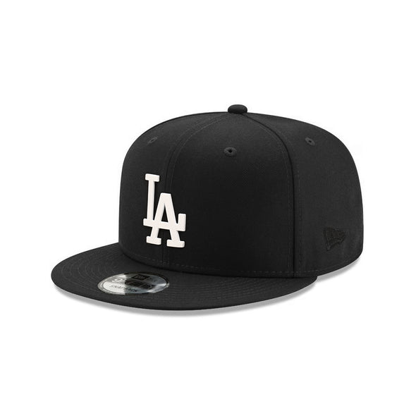 Los Angeles Dodgers Black White Metal Badge 9Fifty Snapback