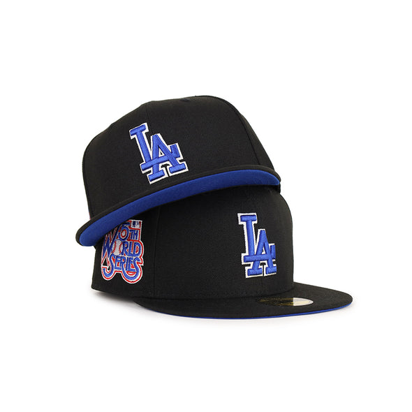 Los Angeles Dodgers Black Royal 75th World Series SP 59Fifty Fitted