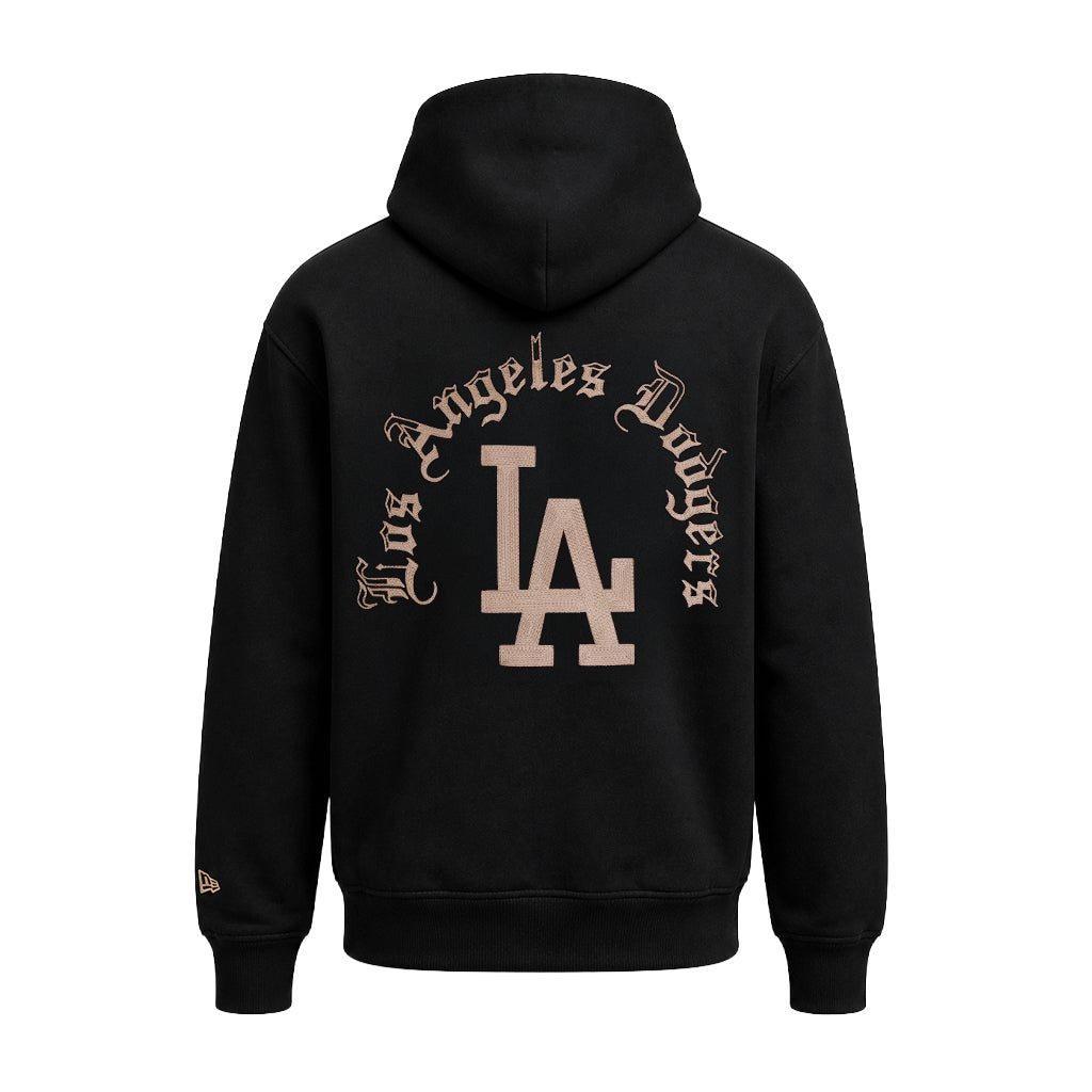 New Era Los Angeles Dodgers Bleeding Dodger Blue Heritage Black Hoody