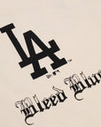 New Era Los Angeles Dodgers Bleeding Dodger Blue Heritage Egg Shell Tee